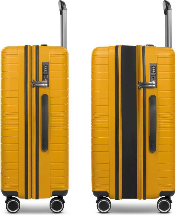 Immagine prodotto Franky Dallas 3.0 4 Rollen Kofferset 3-teilig mit Dehnfalte (188 l)