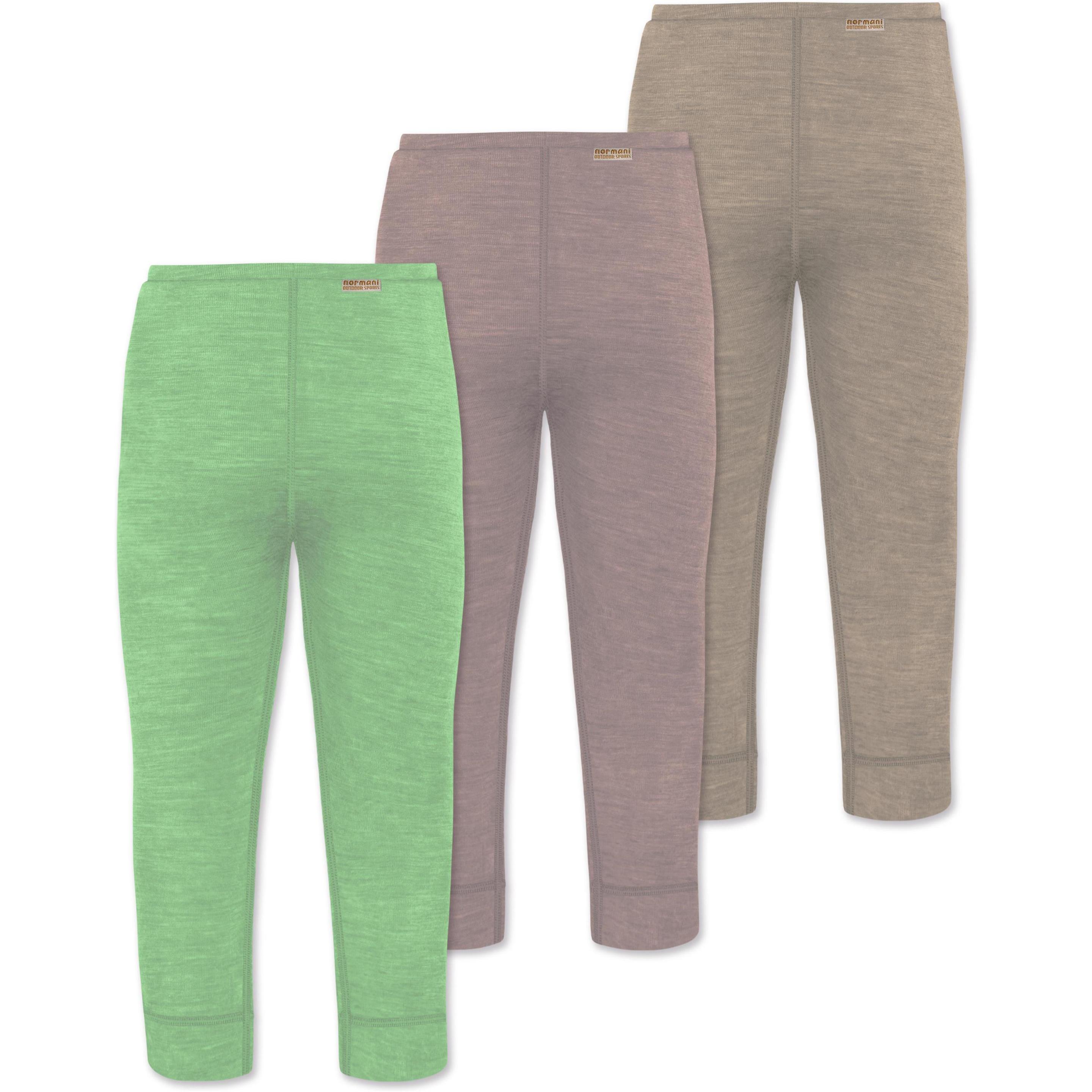 Thumbnail - Normani, Herren, Funktionsunterhose, 3er Pack Baby Merino Hose Unterhose „Tihoi" - 9509 (74), Beige, 74