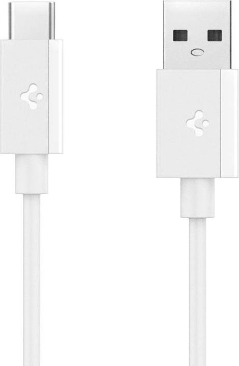 Produktbild Spigen - Data Cable Essential (EB6020AC) - Fast Charging, USB to Type-C, 60W, 480Mbps, 1m - White (1 m, USB 2.0, 60 W)