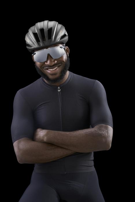 Actual product image Uvex pace stage (black matt (red)*, Mirror Red)