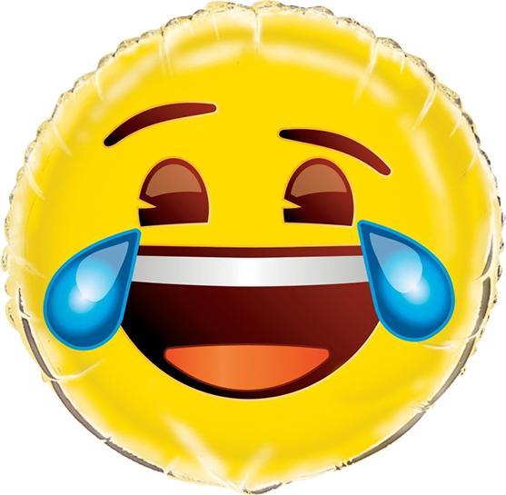 Image du produit Unique Party Ballon Crying Laughing Foil Emoji (1 x)