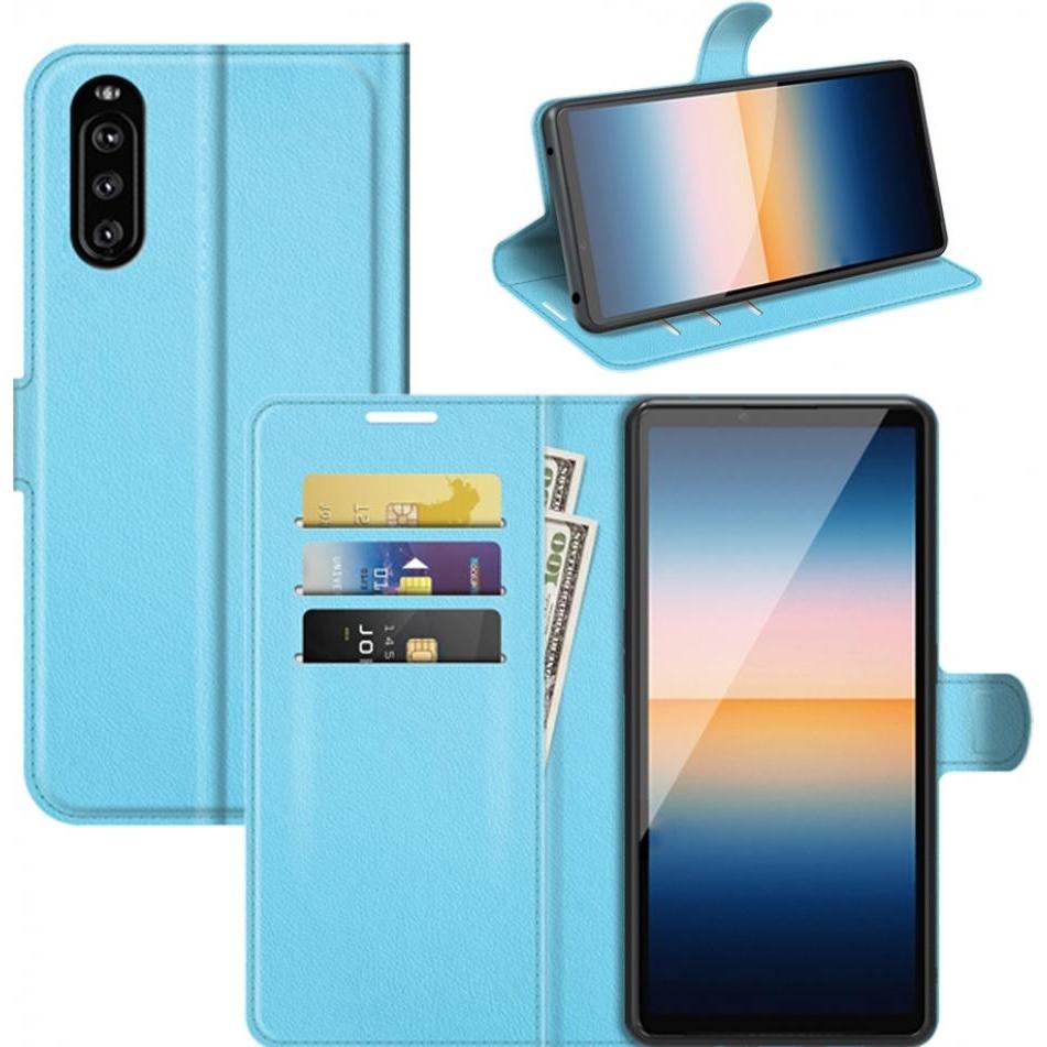 Screenguard Sony Xperia 10 III Leather Guard Lederhülle (Sony Xperia 10 III), Smartphone Hülle, Blau