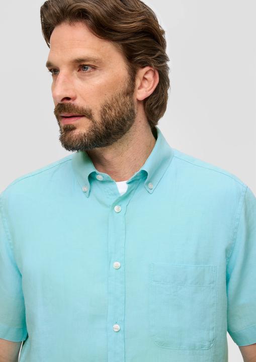 Produktbild s.Oliver Hemd Kurzarmhemd aus Leinen (XL)