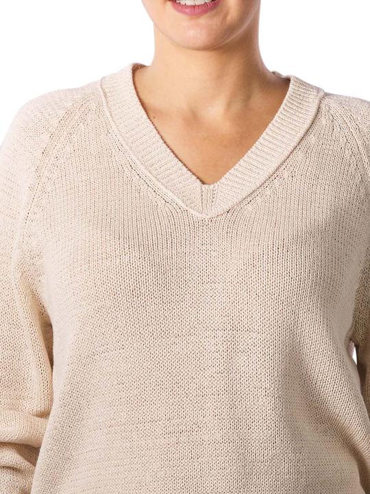 Immagine prodotto Marc O'Polo Pullover a maniche lunghe con scollo a V grezzo naturale (L)