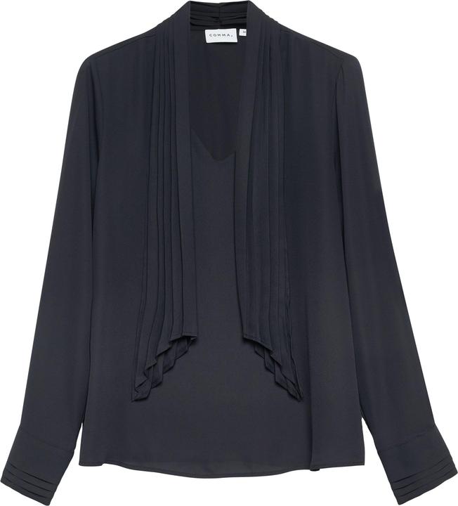 Immagine prodotto Comma Chiffon-Bluse mit plissierter Schluppe (46)