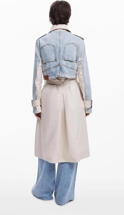 Immagine prodotto Desigual Trenchcoat Ibrido e Giacca di Jeans con Tasche e Bottoni