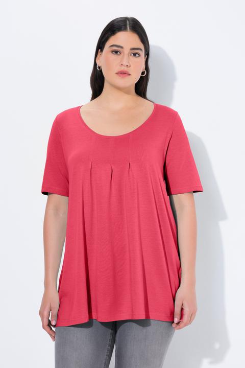 Actual product image Ulla Popken Essential Front Pleat Tee (62)