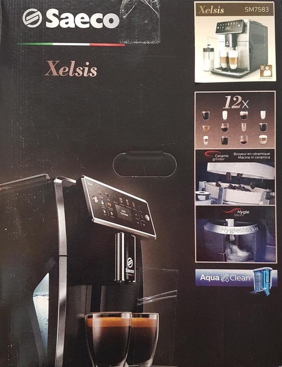 Image du produit Philips Saeco Xelsis SM7583/00 Machine à café automatique, 12 spécialités de café, écran LED...