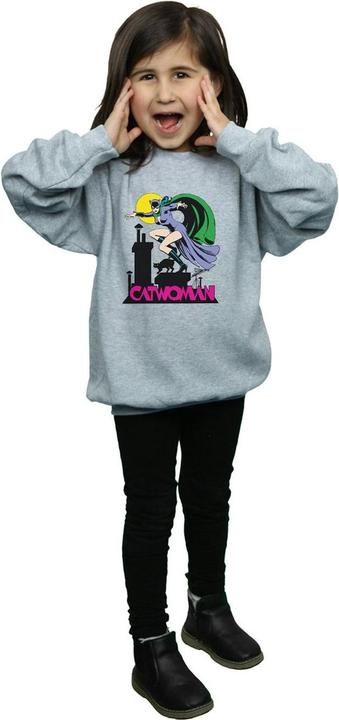 Produktbild Catwoman Text Logo Sweatshirt Mädchen (140, 146)