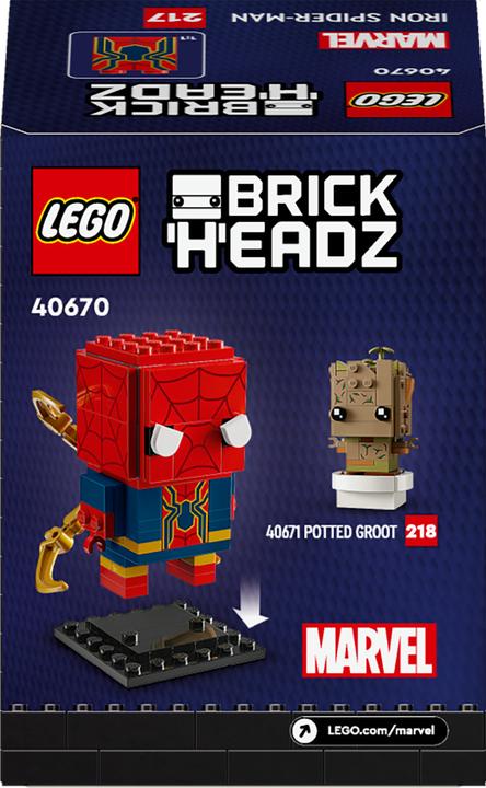Produktbild LEGO Iron Spider-Man (40670, LEGO Brickheadz)