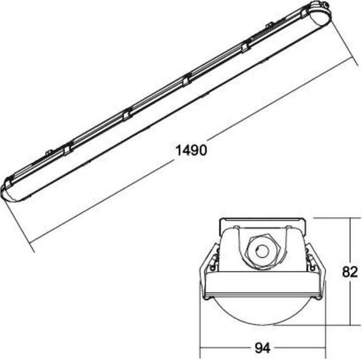 Actual product image Brumberg Luminaires LED moisture-proof luminaire 78015114 (6900 lm)
