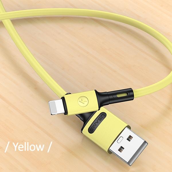 Actual product image Usams Cable U52 lightning 2A Fast Charge 1m żółty/yellow SJ434USB03 (US-SJ434) (1 m)