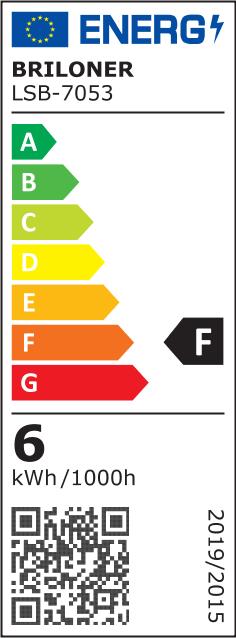 Label énergétique Briloner Luminaire LED encastré,set de 3, alu, 3xModule LED/6W (650 lm)