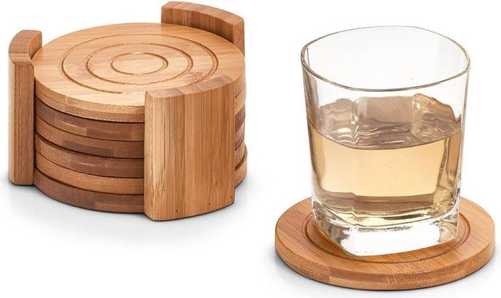 Actual product image Zeller Present Glass coaster set (6 x, Glass coaster)