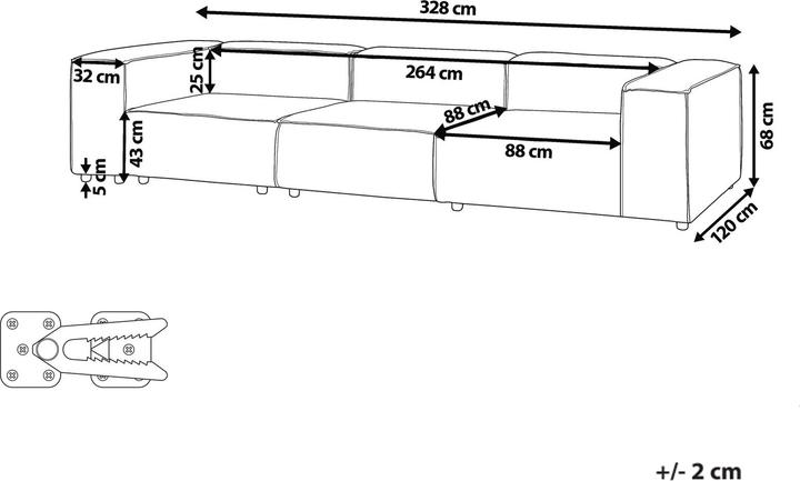 Produktbild Beliani Ardal (Modular Sofa)