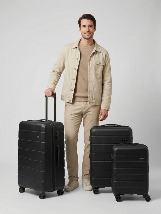 Produktbild Saxoline Miami 4 Rollen Kofferset 3-teilig mit Dehnfalte (207 l)