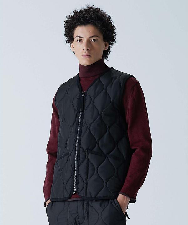 Produktbild Taion Ärmellose militärische Daunenjacke mit Reissverschluss und V-Ausschnitt (L)