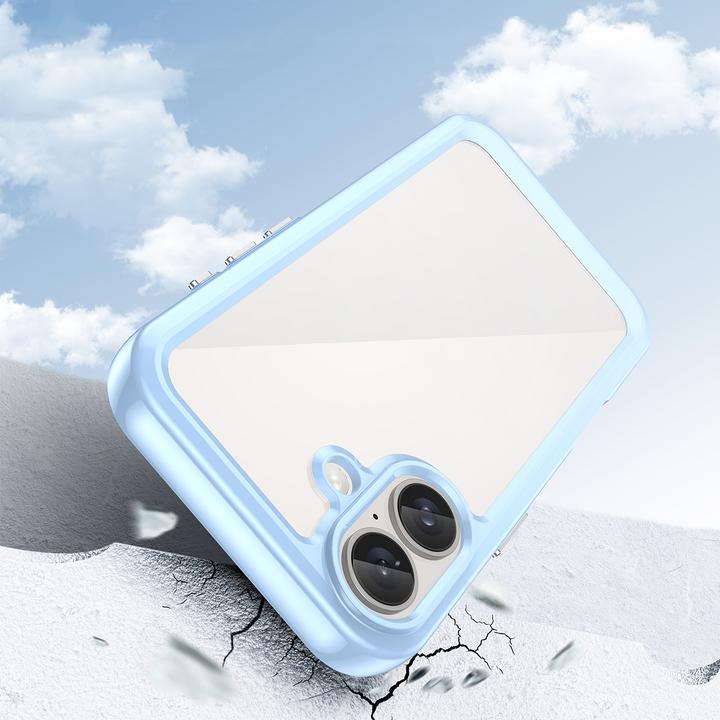 Produktbild Hurtel Outer Space Case with Gel Frame for iPhone 16 - Blue (Apple iPhone 16)
