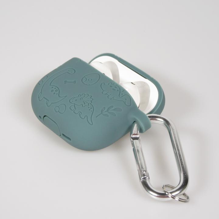 Actual product image PhoneLook Hülle Gravierte Silikon-Dinosaurier und Blumen (Headphone sleeve)
