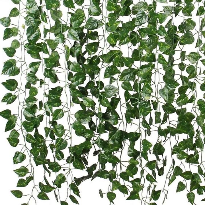 Immagine prodotto I Am Creative Deko Blumenranke Kunstblätter Girlande 12er Set (225 cm)