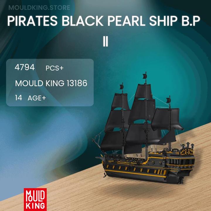 Image du produit Mould King 13186 - Black Pearl 2