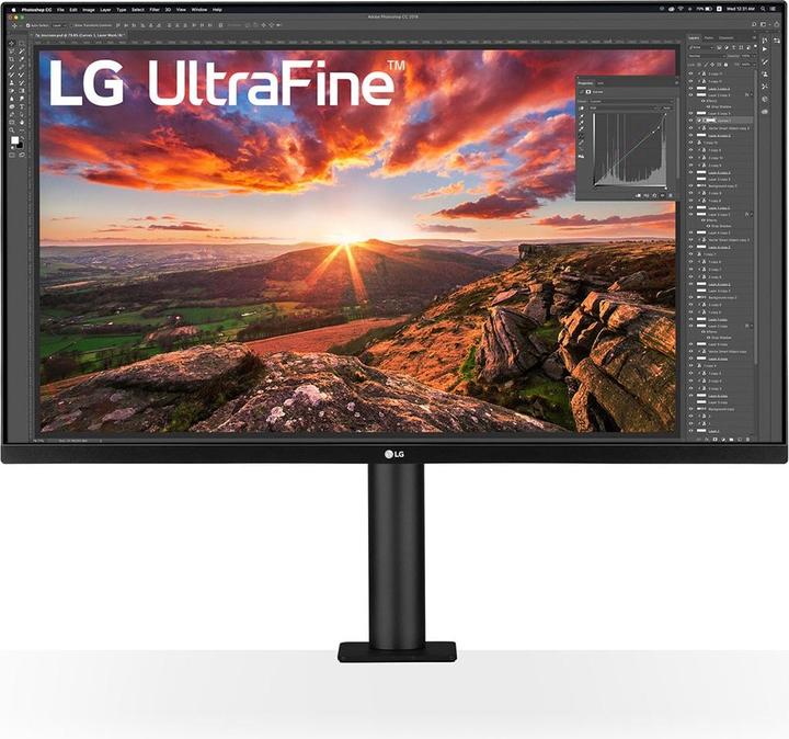 Produktbild LG 32UN880-B IPS Ergo Monitor DP 2xHDMI USB-C USB (3840 x 2160 Pixel, 31.50")
