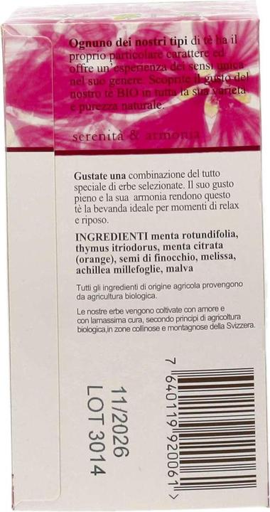 Actual product image Swisstea Herbal Tea Virgo