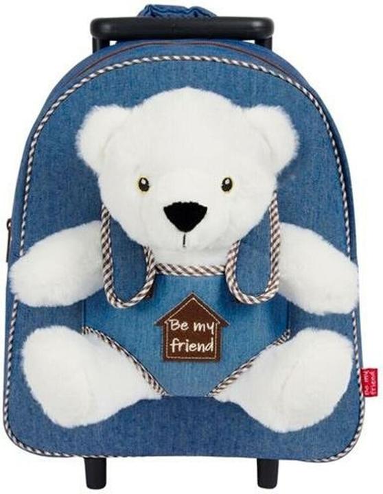 Produktbild Perletti Schulrucksack mit Rädern Perry 38 x 28 x 11 cm Eisbär