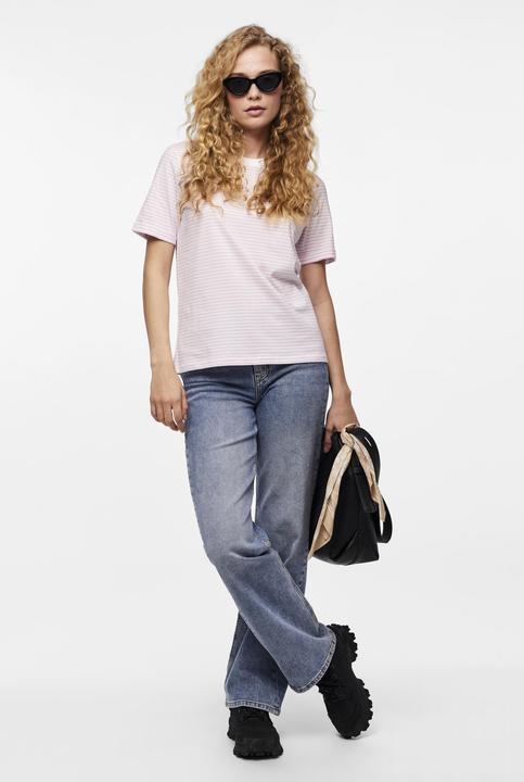 Image du produit Pieces Pcria Ss Fold Up Tee Stripes Noos Bc (S)