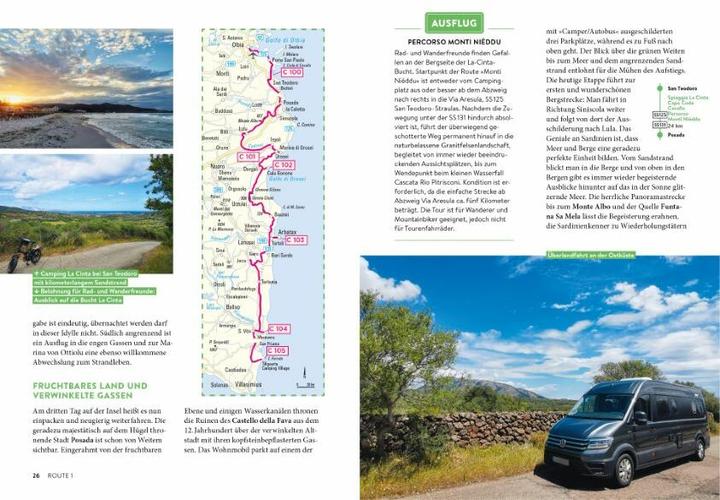 Actual product image Sardinien mit dem Wohnmobil Die schönsten Routen von Sassari bis Cagliari (German, Martin Klug, Petra Lupp, 2022)