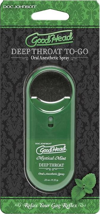 Actual product image Doc Johnson GoodHead™ To-Go - Deep Throat Spray - Mystical Mint