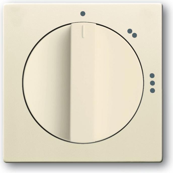 Thumbnail - Busch-Jaeger Zentralscheibe mit Drehgriff, mit 2CKA001710A3650, Taster + Schalter, Beige