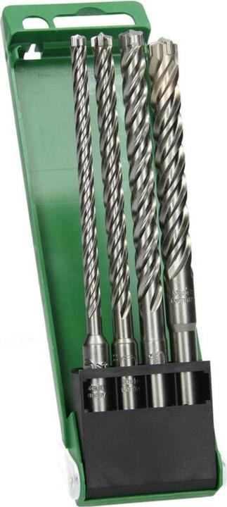 Actual product image Hikoki SDS Plus drill bit set 4 pcs 4 cutters (10 mm, 12 mm, 6 mm, 8 mm)