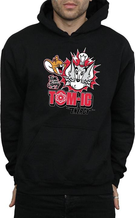 Immagine prodotto Tom & Jerry Tomic Energy Felpa con Cappuccio Uomo (S)