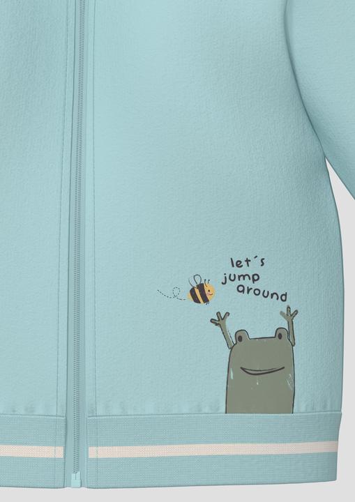 Produktbild s.Oliver Sweatshirt Jacke Unisex Sweatshirt-Jacke mit Kapuze und Frontprint (68)