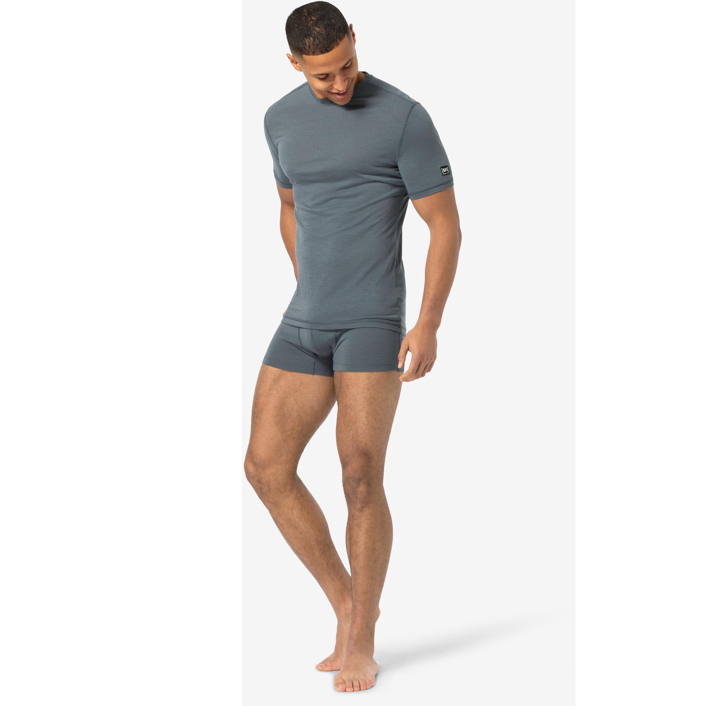 Thumbnail - Super Natural, Herren, Funktionsshirt, SIERRA140 TEE (L), Blau, L