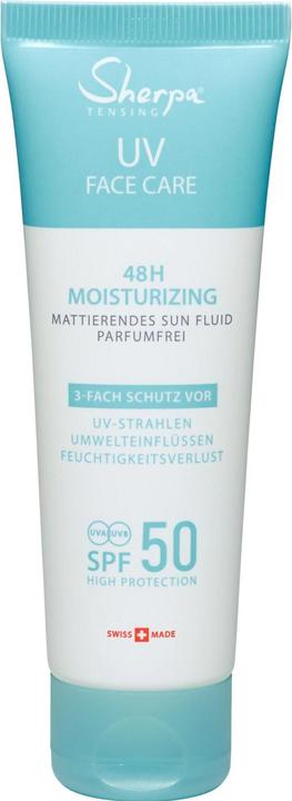 Actual product image Sherpa Tensing Sun Fluid (Suntan cream, SPF 50, 50 ml, 69 g)
