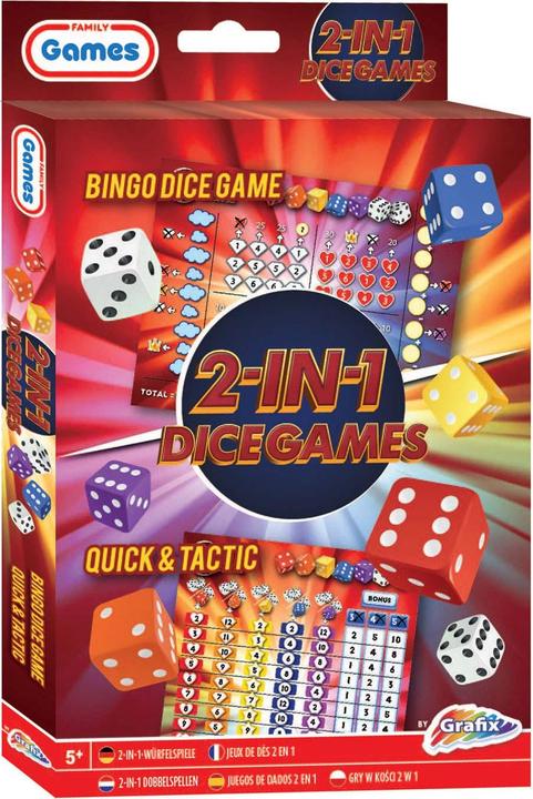 Produktbild Grafix Würfelspiele 2in1 (Bingo Dice & Quick and Tactic) (Multilingual)