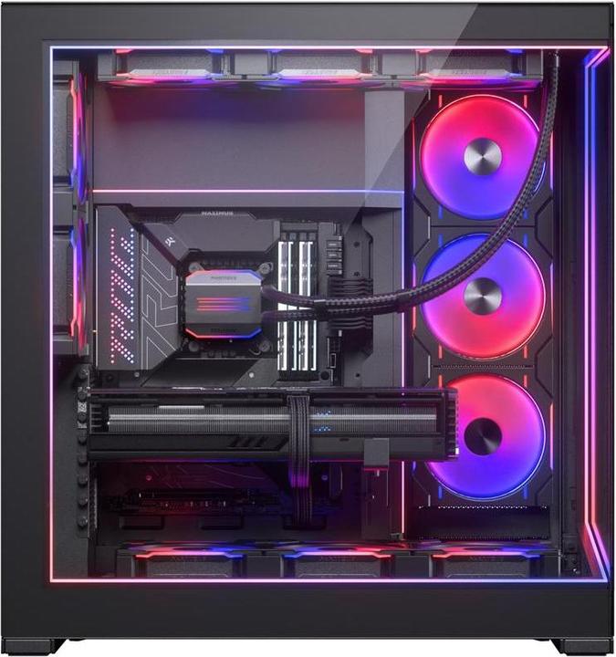 Actual product image Phanteks NV9 Premium DRGB Kit + power hub, 3x for outer frame, 1x mainboard cable cover (Red, Blue, Green)