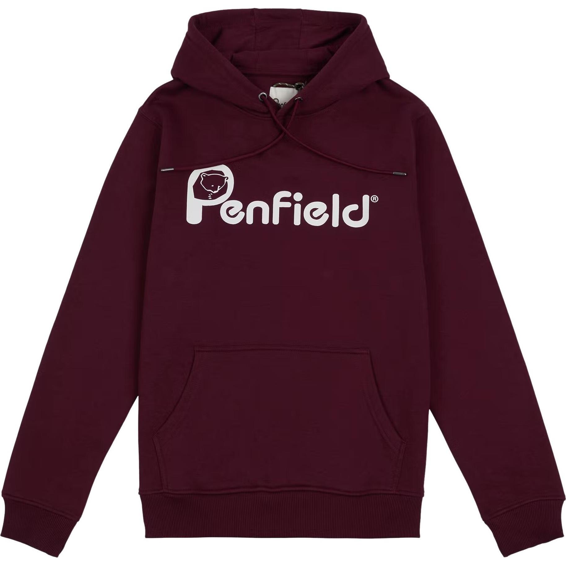 Thumbnail - Penfield, Herren, Pullover, kapuzenpulli bear chet print bb, Violett, (S)