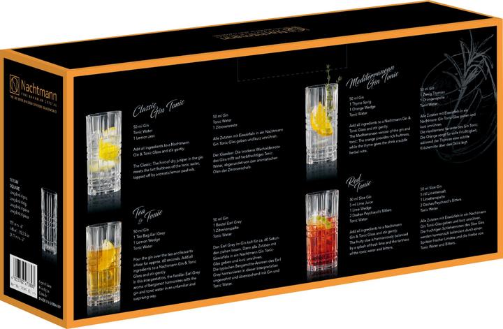 Actual product image Nachtmann square (4.45 dl, 4x, Long drink glasses)