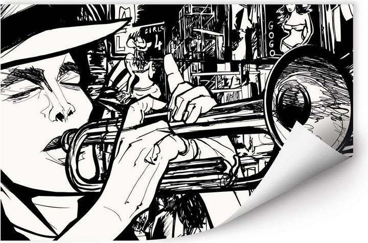 Immagine prodotto Trenddeko Suono di un musicista di strada (45 x 30 cm)