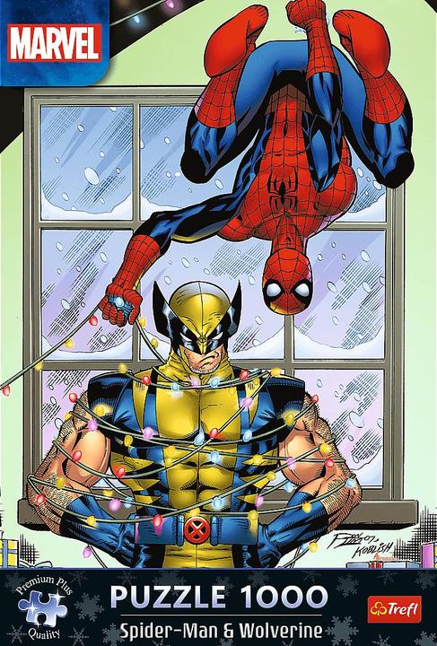 Trefl Puzzle Premium Plus 1000 - Christmas - Spiderman & Wolverine (1000 Teile)