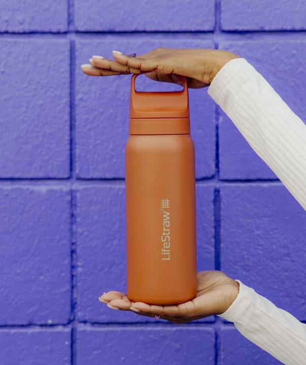 Produktbild LifeStraw Go Steel 1-Liter (kyoto orange) (1 l)