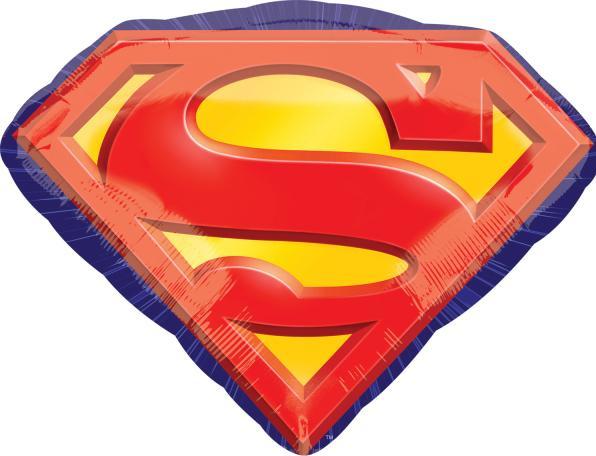 Anagram SuperShape Superman Emblem Folienballon verpackt 6 (5 x)