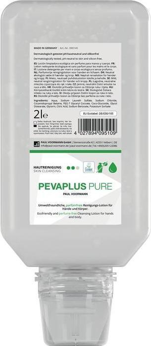 Produktbild Pevacare Handreinigung Pevaplus PURE 2 l unparfümiert Softflasche PAUL VOORMANN (Flüssigseife, 2000 ml)