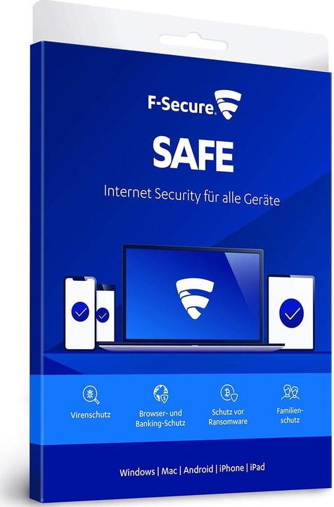 Produktbild F-Secure SAFE Vollversion, 5 User, 1 Jahr (12 Monate)