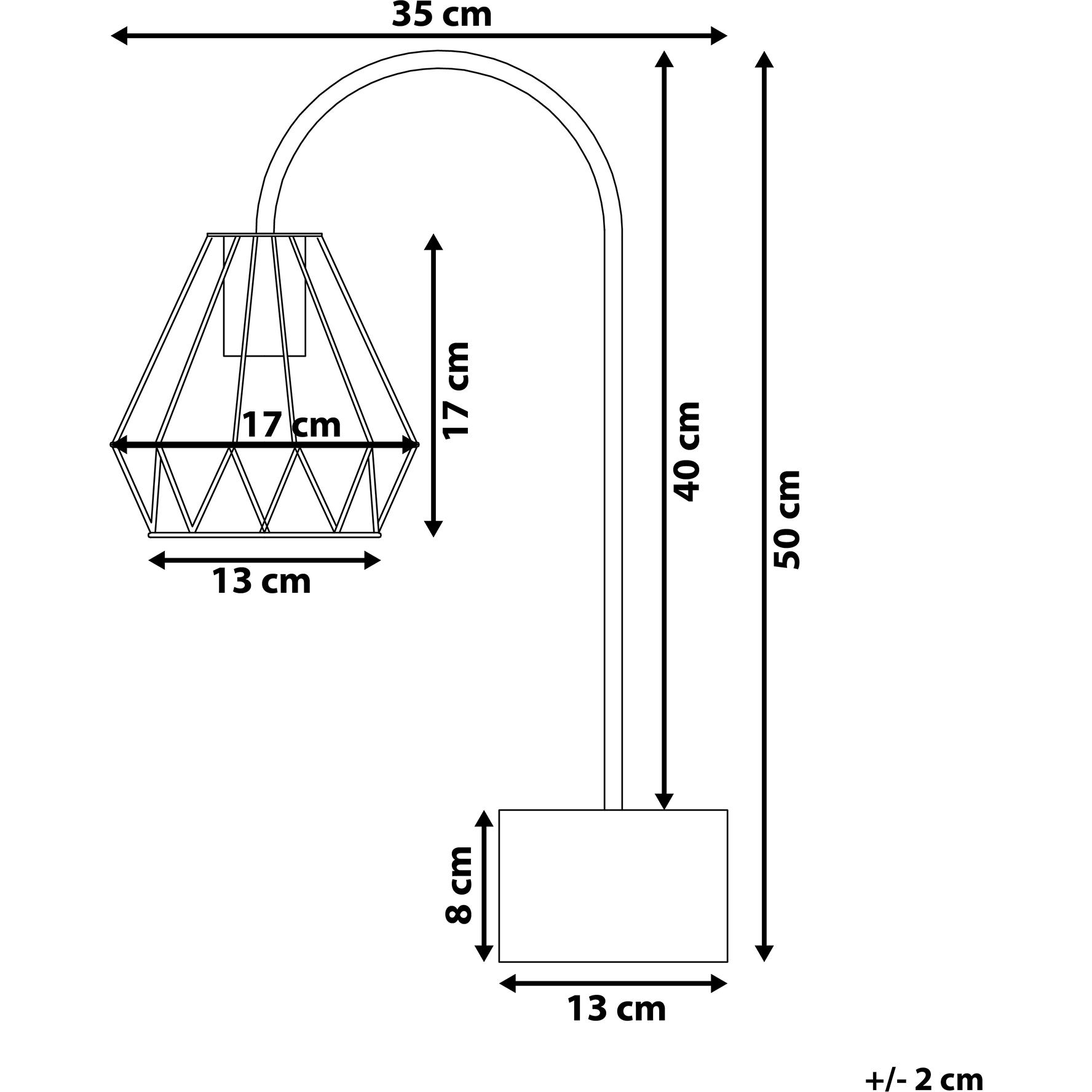 Thumbnail - Beliani, Tischlampe, Mooni M (E27)