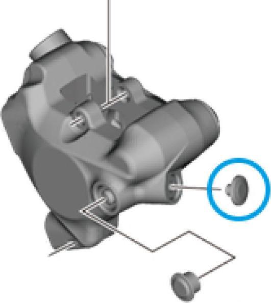 Actual product image Shimano Cover BR-R8170 Bleed screw