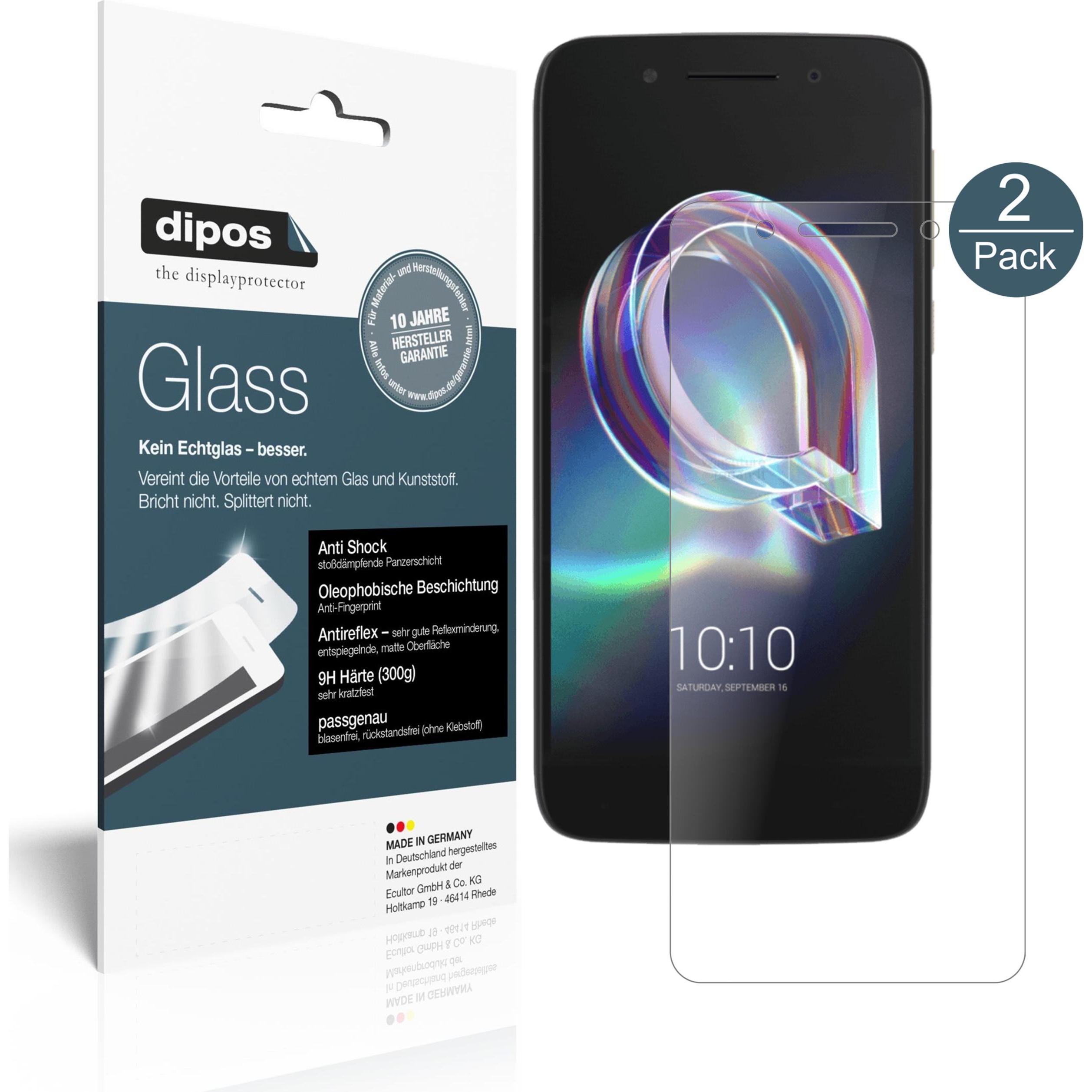 Dipos Displayschutz Anti-Shock (1 Stück, Alcatel Idol 5), Smartphone Schutzfolie, Transparent